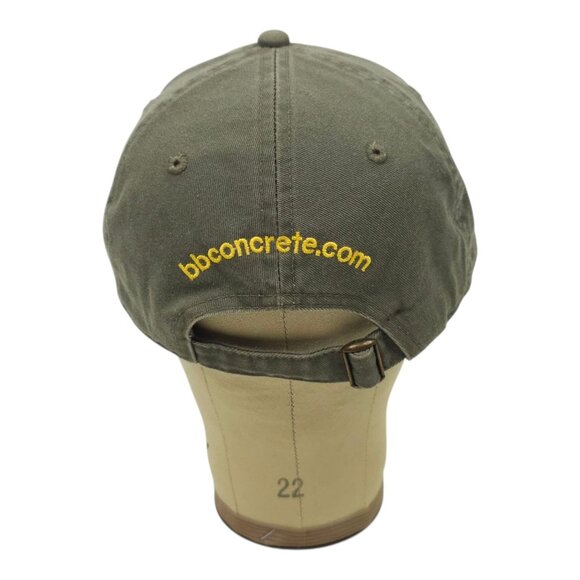 B & B Concrete Strapback Cap Hat Trucker Baseball Embroidered Patch Gray - Picture 4 of 13